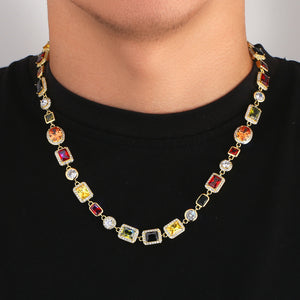 Gemstone Necklace – Gold / Silver