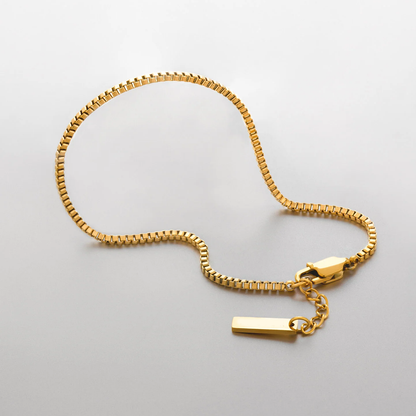 Box Link Bracelet - Gold / Silver