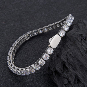 Classic Tennis Bracelet – Gold / Silver (21 cm)