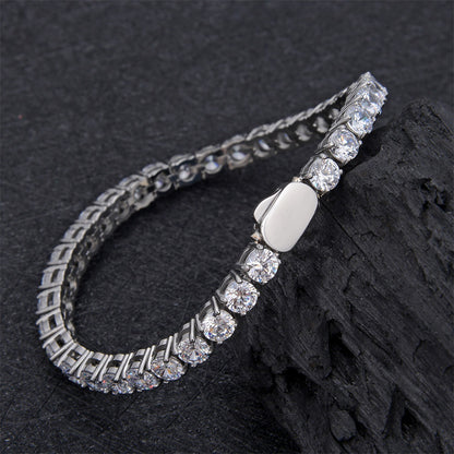 Classic Tennis Bracelet – Gold / Silver (21 cm)