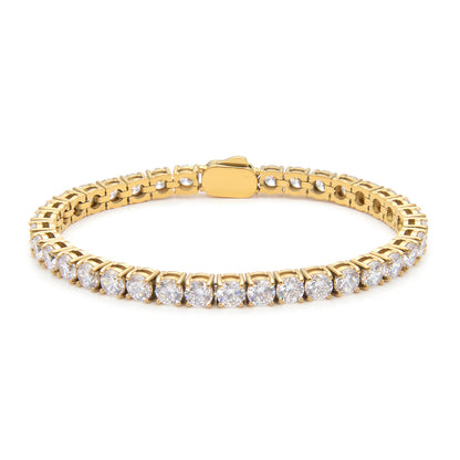 Classic Tennis Bracelet – Gold / Silver (21 cm)