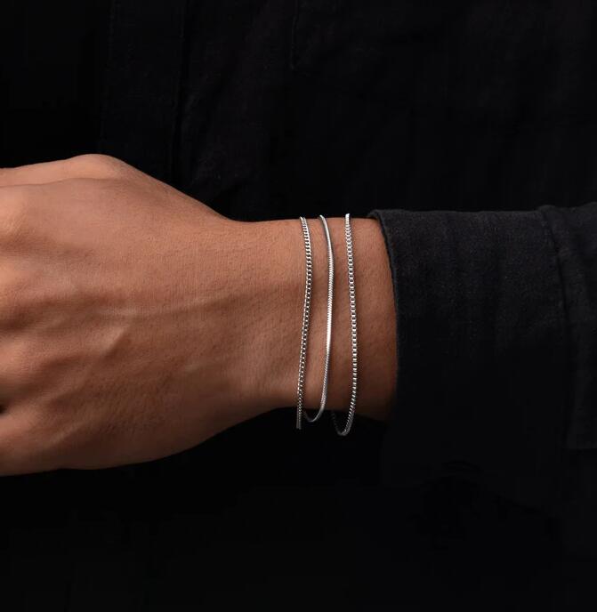 Square Link Bracelet - Gold/Silver