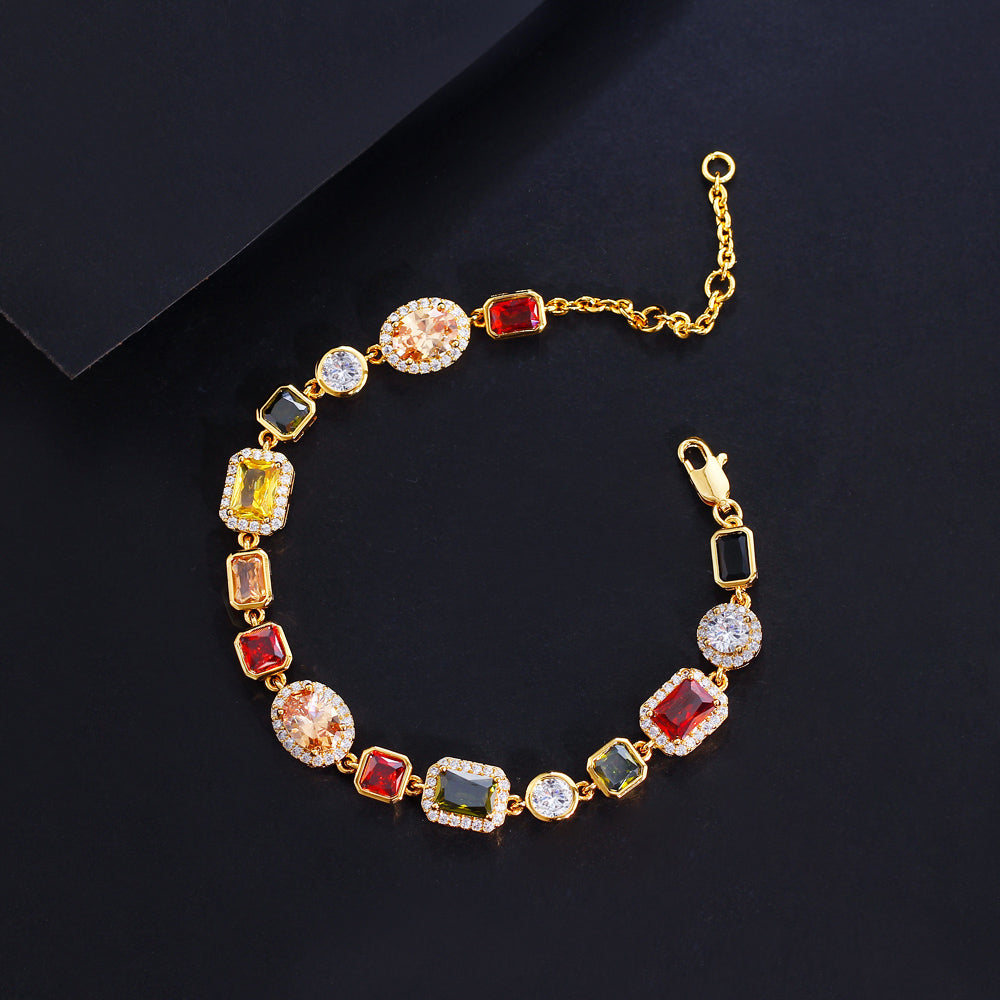 Gemstone Bracelet – Gold / Silver