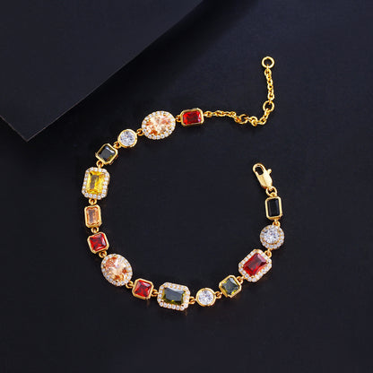 Gemstone Bracelet – Gold / Silver