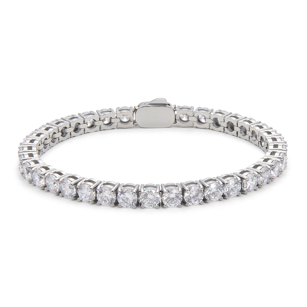 Classic Tennis Bracelet – Gold / Silver (21 cm)