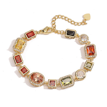 Gemstone Bracelet – Gold / Silver