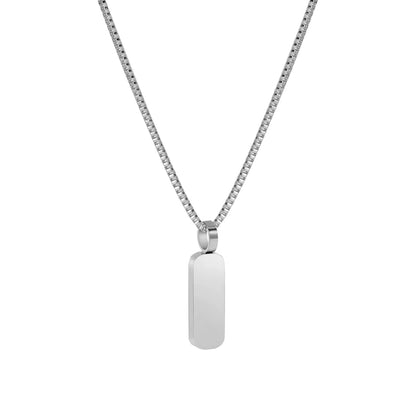 Curb Pendant Necklace – Gold / Silver