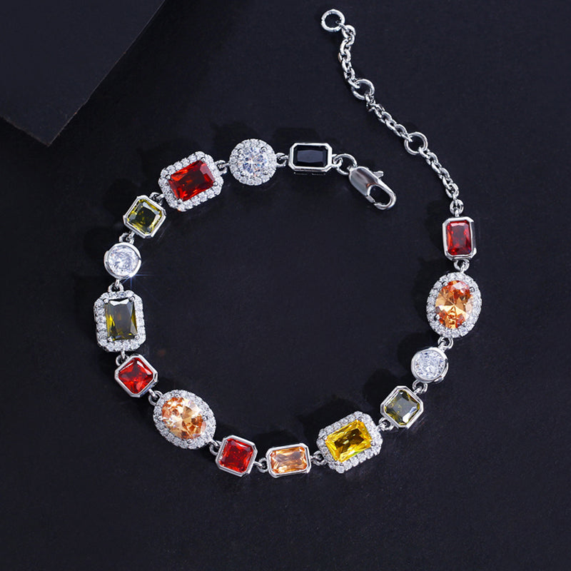 Gemstone Bracelet – Gold / Silver
