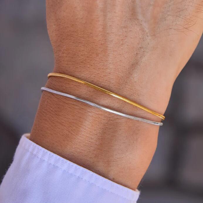 Square Link Bracelet - Gold/Silver