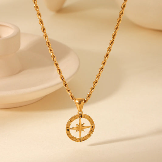 Compass Pendant (Gold)