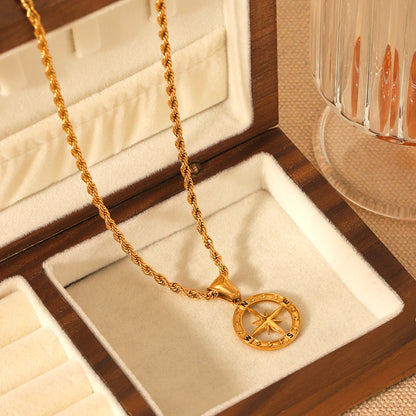 Compass Pendant (Gold)