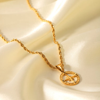 Compass Pendant (Gold)