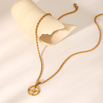 Compass Pendant (Gold)