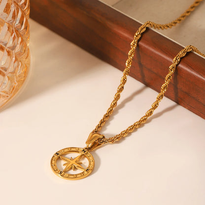 Compass Pendant (Gold)